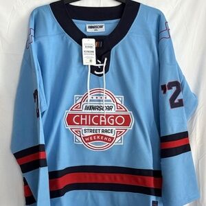 NASCAR Chicago Street Race Hockey Pullover Jersey #24 Size 2XL